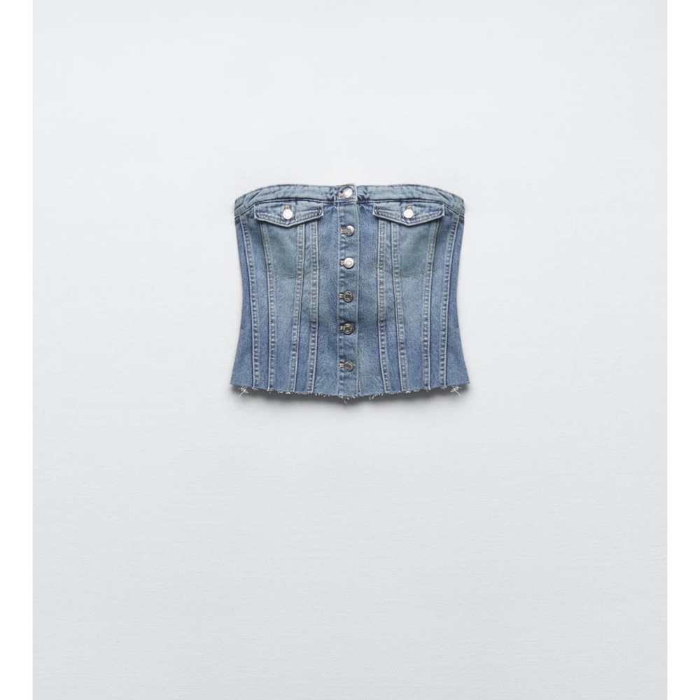 Zara denim top